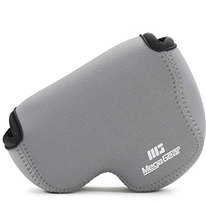 MegaGear MG726 Étui avec Mousqueton en Néoprène pour Appareil Photo Nikon Coolpix B500 Gris