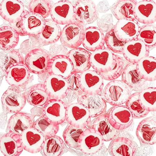 WeddingTree Cuore Dolci rosa 500 g - decorazione della tavola carino per i matrimoni, Battesimo, San Valentino, festa della mamma - Fatto a mano a rosicchiare - Rosa
