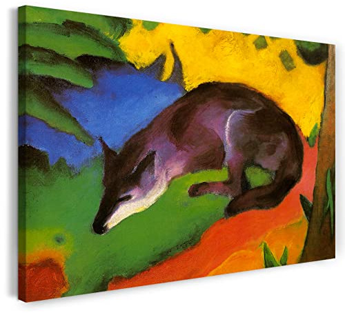 Printed Paintings Leinwand (60x40cm): Franz Marc - Fuchs (1911)