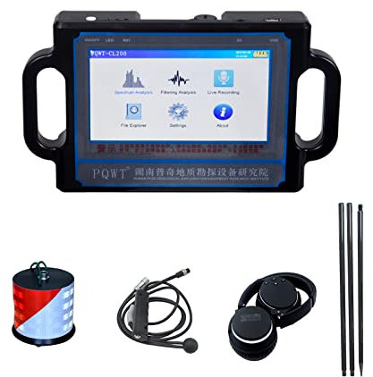 Underground Water Leak Detector 2 Meter, PQWT Professional Ultrasonic Water Leak Sensor Pipes Water Leak Alarm