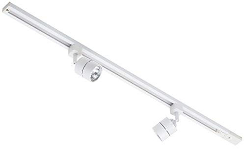 LITECRAFT Kitchen Track Light with Soho Fixture & GU10 LED Bulbs - (White, 1M 2 Light)