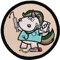 Café Viereck ® Bundeswehr Sanitäter Einhorn mit Spritze Fun Patch Gestickt mit Klett - 8 cm