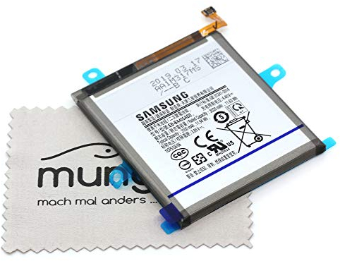 Akku für Samsung Original EB-BA405ABE für Samsung Galaxy A40 (A405F) mit mungoo Displayputztuch