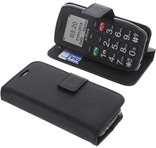 foto-kontor Tasche kompatibel mit Artfone C1+ / C1 Plus Book Style schwarz Schutz Hülle Buch