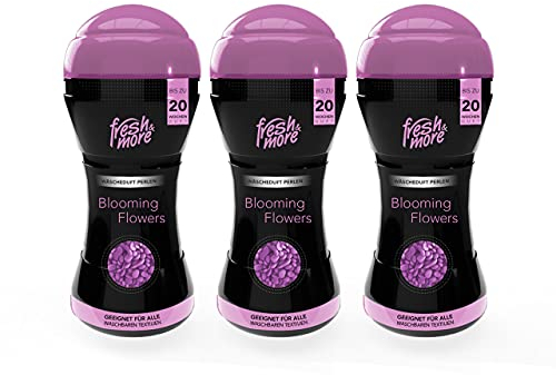 Fresh & More Wäscheduft Perlen Kleidungs-Parfüm Für Die Waschmaschine (3x 210g) (Blooming Flowers)