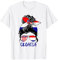 Kroatische Mädchen Kroatische Frau Stolz Kroatien Flagge Hrvatska T-Shirt