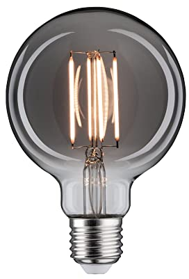 Paulmann 28865 LED Lampe 1879 Globe Goldlicht 350lm 8 Watt dimmbar Rauchglas Vintage 1800 K E27 Leuchtmittel