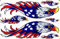 1 Bogen - Kopf Adler US USA Sticker Motorsport Motocross Auto Roller Tuning Aufkleber Folie 1 Blatt 270 mm x 180 mm wetterfest oder auch für Modellbau
