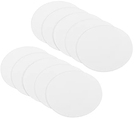 PATIKIL 50Stk 2 Rund Karton Papier Rohling Scheibe Kreise Schnitte für Party Verzierungen DIY Basteln Malen Zeichnen Malerei Schreiben Weiß