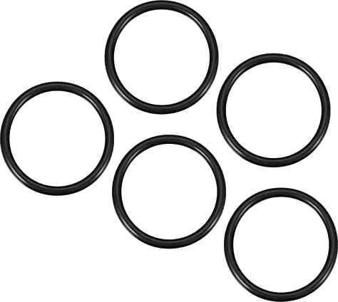 QUARKZMAN 65mm x 55mm x 5mm Nitrilo Goma Juntas Tóricas x 5uds Redondo Junta Arandela para Grifo Plomería Reparación Sellado Conexión [Negro]
