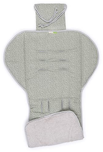 Liebes von priebes Sitzauflage Franz 2in1 | Atmungsaktiver Sitzverkleinerer | Universal Sitzeinlage für Kinderwagen, Buggy | Schonbezug 100% Baumwolle waschbar | beidseitig verwendbar