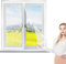 Fliegengitter Fenster Magnet 150 x 180 cm, Insektenschutz Klettband Fliegengitter Fenster mit Klettband, Magnetische Adsorption für Alle Fenster, Weiß