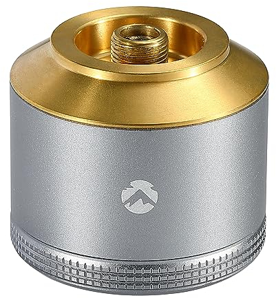 Campingmoon TC-15 Mini bouteille de carburant vide rechargeable pour lanterne à gaz 15 g Argenté