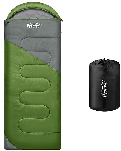 Pystuvo Sleeping Bag for Adults,4 Season Sleeping Bag,Lightweight,Waterproof Indoor & Outdoor Use