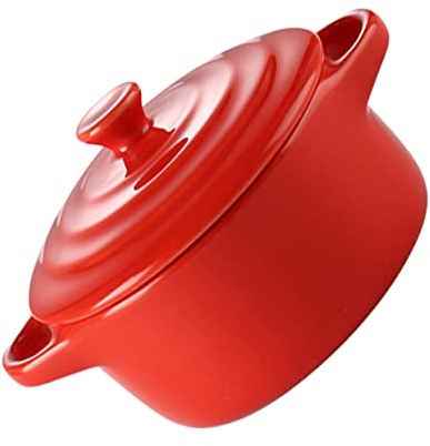 HOMSFOU 1stk Suppentassen Aus Porzellan Müslihalter Mikrowellengeeignete Schüssel Dampfende Tasse Aus Keramik Auflauf Französische Zwiebelsuppe Topf Suppenteller Gemüse Werkzeug