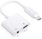 Adaptateur Casque pour iPhone【Certifié Apple MFi 】2 en 1 Lightning vers Jack 3,5 mm AUX Musique Casque câble de Charge dongle Splitter Prise Adaptateur, Compatible avec iPhone 14/13/12/11/XS/XR/8/ipad