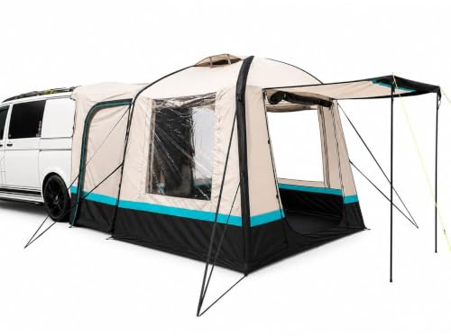 OLPRO Snug Inflatable Campervan Tailgate Awning – Rear Van Driveaway Awning with Air Beam – Waterproof Campervan Shelter for Camping, Van Life & Touring
