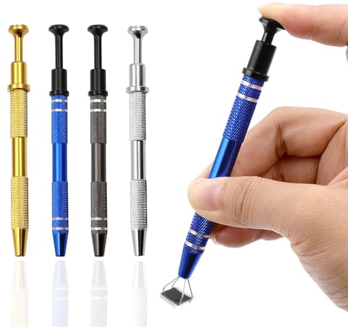 Piercing Ball Halter Werkzeug Extraktor - 4-teiliges Schmuckpinzetten-Piercing-Set, Piercingzangen für Kugeln, industrielle Piercingnadel, Greifer für kleine Objekte und elektronische Komponenten