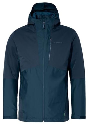 VAUDE Miskanti II 3in1 Outdoorjacke für Herren – Wasserdichte Regenjacke für Herren mit herausnehmbarer Innenjacke, winddichte & atmungsaktive 3 in 1 Jacke für Herren – ideal für Trekking & Wandern
