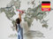 Osomhome Dino Wandtattoo Weltkarte Dinosaurier (100x140cm) | World Map Wall Decoration Wandsticker | Dino Deco Kinderzimmer Junge & Mädchen | Wandaufkleber Wandbild Kinderbilder os5094