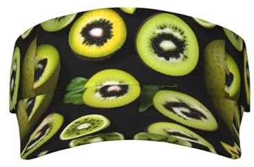Grüner Kiwi-Sport-Sonnenschutz, hohl, verstellbarer Sonnenhut, atmungsaktiv, Sommer, Wandern, Outdoor-Hut, Schwarz, Einheitsgröße