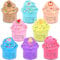 8 Pack Fluffy Butter Slime Kit, Scented Slime Party Favors for Girls and Boys, DIY Putty Toys for Kids, Soft Stretchy & Non-Sticky, Cute Stuff for Girls