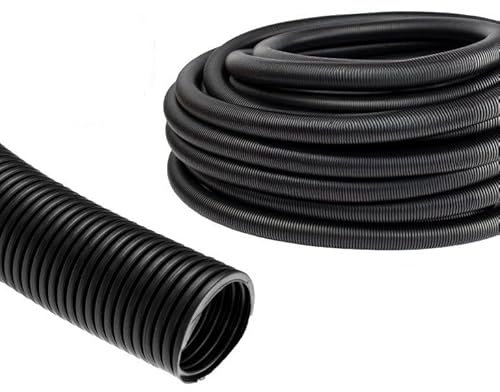 PondLife Kabelschutzschlauch - Flexibles Wellrohr - ungeschlitzt - stabil - biegfest - UV beständig - 2m x 50mm