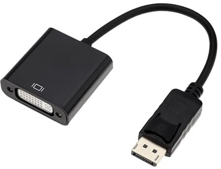 VMOJO DisplayPort to DVI-I Adapter, DP Male to DVI Female, Supports 1080P@60Hz Full HD, 0.5 FT