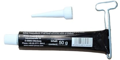 wezi-lit Colle pour cordon de four 50 g Colle haute température jusqu'à 1200 °C