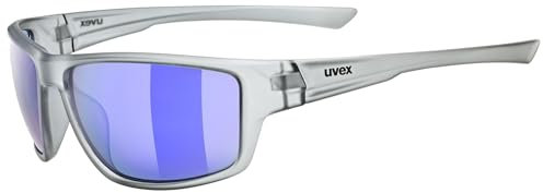 uvex sportstyle 230 - Sportbrille für Damen und Herren - starker Schutz vor Sonnenstrahlung - 100% UVA-, B, C Schutz - smoke transparent - one size