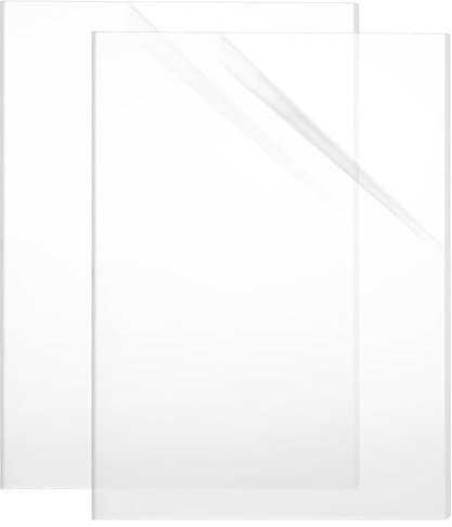 LOPYXBR 2 Stück Acrylglas Platte, 300x200x4mm Acrylglas Platte A4 Acrylplatte Transparente, Klare Kunststoffplatte 4mm für Fotorahmen, Projektausstellung, Malerei, Tischaufsteller