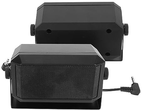Haut-parleur Radio Amateur 5 W, Haut-parleur Externe pour Autoradio, Son Clair, Installation Facile avec Prise 3,5 Mm pour Radio CB, Radio Amateur, émetteur-récepteur Mobile