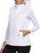 MoFiz Damen Weste Steppweste Leichte Kapuzen Weste Elegant Übergangs Weste Warme Ärmellos Outdoorjacke mit Kapuze Weiß Größe US XS/EU S