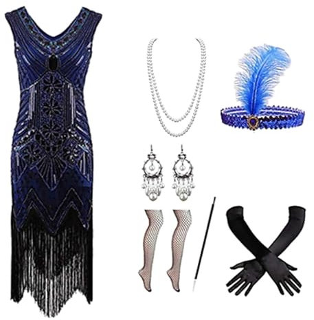 Sobzia 1920er Kleider Damen,Kostüm-20er Kleider-20er Aufkleber Adventskalender Zahlen,Weihnachtsdeko,20-Jahre Erotische Adventskalender 2024,Stitch-Adventskalender,Kleid 20er Jahre Damen,