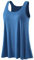 Knuffnee Tank Top for Women Built in Bra Vest Loose Fit Camisole Flowy Sleeveless Tops Blue L