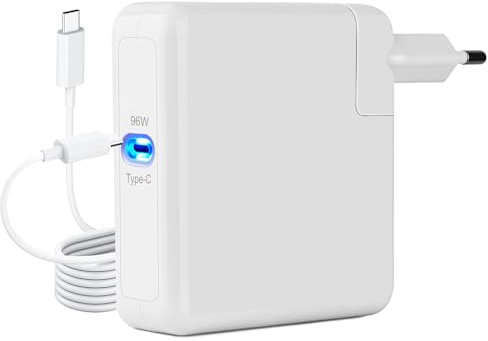 MacBook Pro Ladegerät 96W USB C Netzteil Mac Book Ladekabel Kompatibel mit MacBook Pro 13/14/15/16 Zoll/Mac Book Air Kompatibel mit iPad/Thinkpad/HP/Dell mit 1.8M USB C auf C Ladekabel