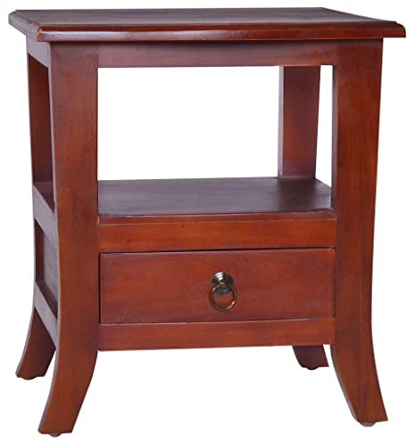 Lauuoeriau Furniture Item Home Nachttisch Klassisch Braun Massiv Mahagoni Holz-Möbel