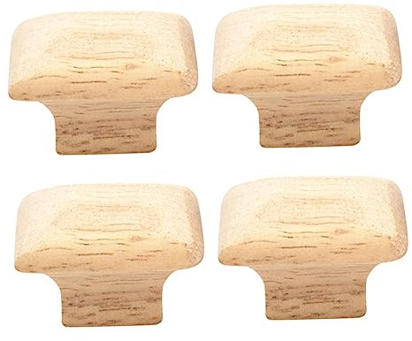 Generisch 4 Stück Schubladengriff aus Holz Knopf zieht Kommodenknöpfe retro rustikale Schrankknöpfe mutfak aksesuarları küche armaturen Schrankinstallationswerkzeug Schubladengriffe