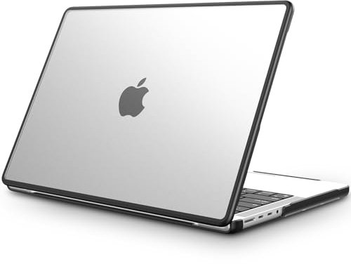Fintie Hülle Kompatibel mit MacBook Pro 14 Zoll 2024-2021 A3112 A3401 A3185 A2992 A2918 A2779 A2442 M4 M3 M2 M1 Pro/Max, TPU Rand and Matt Hartschale Schutzhülle Hülle, Transparent