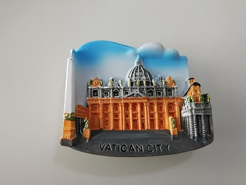 Vatican City 3D Resin Fridge Magnet – Vatican City’s Iconic St. Peter’s Basilica & Square