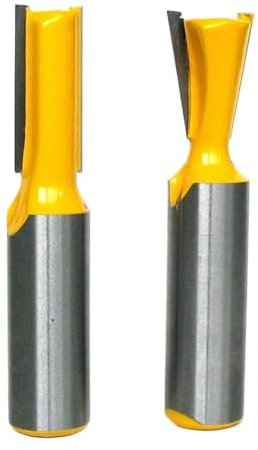 2 pc 1/2 Sh Dovetail 7 Degree Router Bit Set For Porter Cable 4212 JIG Woodworking Clean Bits