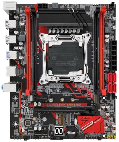 Placas Base de Ordenador Fit For Machinist RS9 X99, Compatible con procesador de CPU Xeon E5 V3 V4 LGA 2011-3, RAM DDR4, Cuatro Canales y Ranura SATA PCI-E M.2
