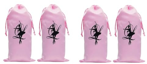GIWFBQTR 4 Pcs Dance Bag Shoes Storage Pouch Ballet Organizer Ballet Handbag Bags Pink