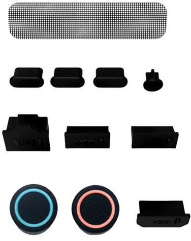 Cubierta Antipolvo para Switch 2, Tapón Antipolvo, Kit de Accesorios de Cubierta Antipolvo de Goma de Silicona Blanda (Style 1)