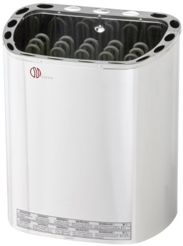 Well Solutions Saunaofen Mini 3,6 kW, 230V Außenmantel Edelstahl, ohne Saunasteine