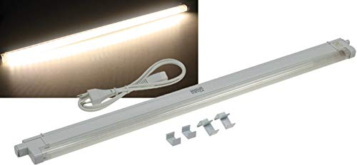 ChiliTec LED Unterbauleuchte 60cm Küchenleuchte 7 Watt 780 Lumen Lichtleiste Schrankleuchte mit Schalter Beleuchtung Küche Arbeitsfläche Licht Warmweiß