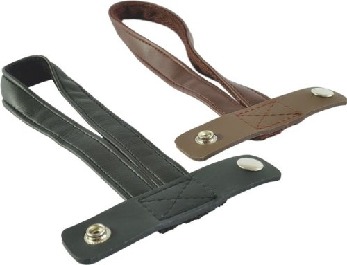 Stockschlaufe aus Kunstleder, schwarz für Faltstock Gehstock - Spazierstock Krankenstock