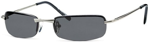 BEZLIT Rechteckbrille Herren Sonnenbrille Streetfighter Fliegerbrille Sportlich B414 Silber/Schwarz