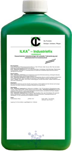 ILKA® - Industriefix rückfettend Industrie- & Maschinenreiniger-Konz. | 30ltr | Reiniger für Motoren, Maschinen und Anlagen, rückfettend