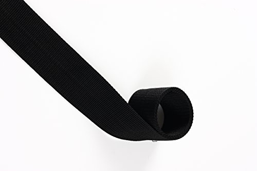 1buy3 50m Gurtband 50mm breit 1,4mm dick - Schwarz
